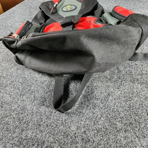 Flambeau Outdoors Black And‎ Red Large Backpack Bag Multi Pockets - Picture 5 of 7